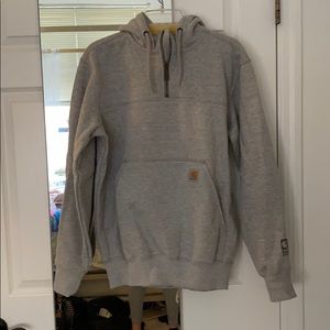 Quarter zip carhartt sweatshirt/hoodie.